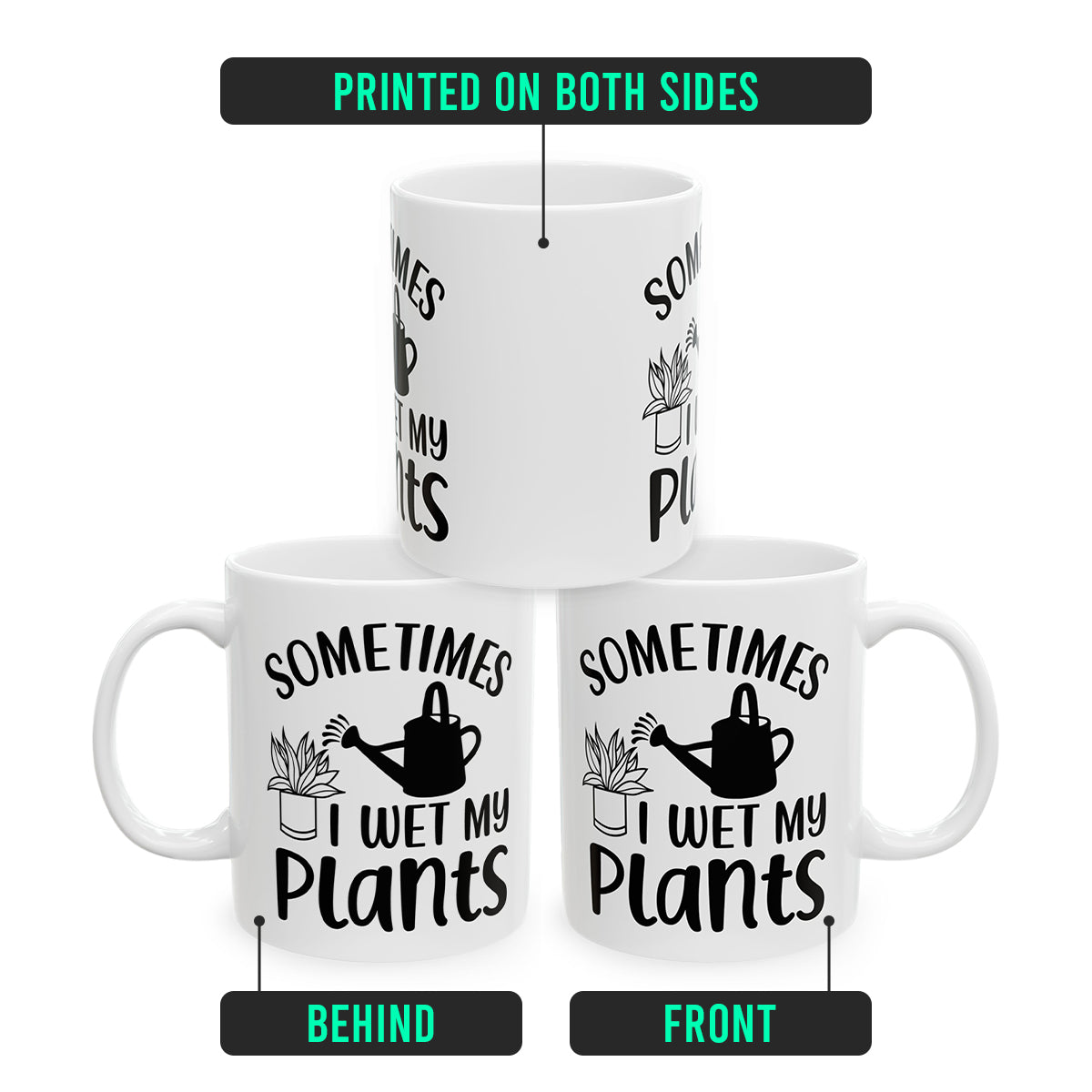 Sometimes I Wet My Plants Mug – Funny Plant Lady Gift for Women, Gardening Gift for Women, Perfect for Mother’s Day, Birthday, or Graduation