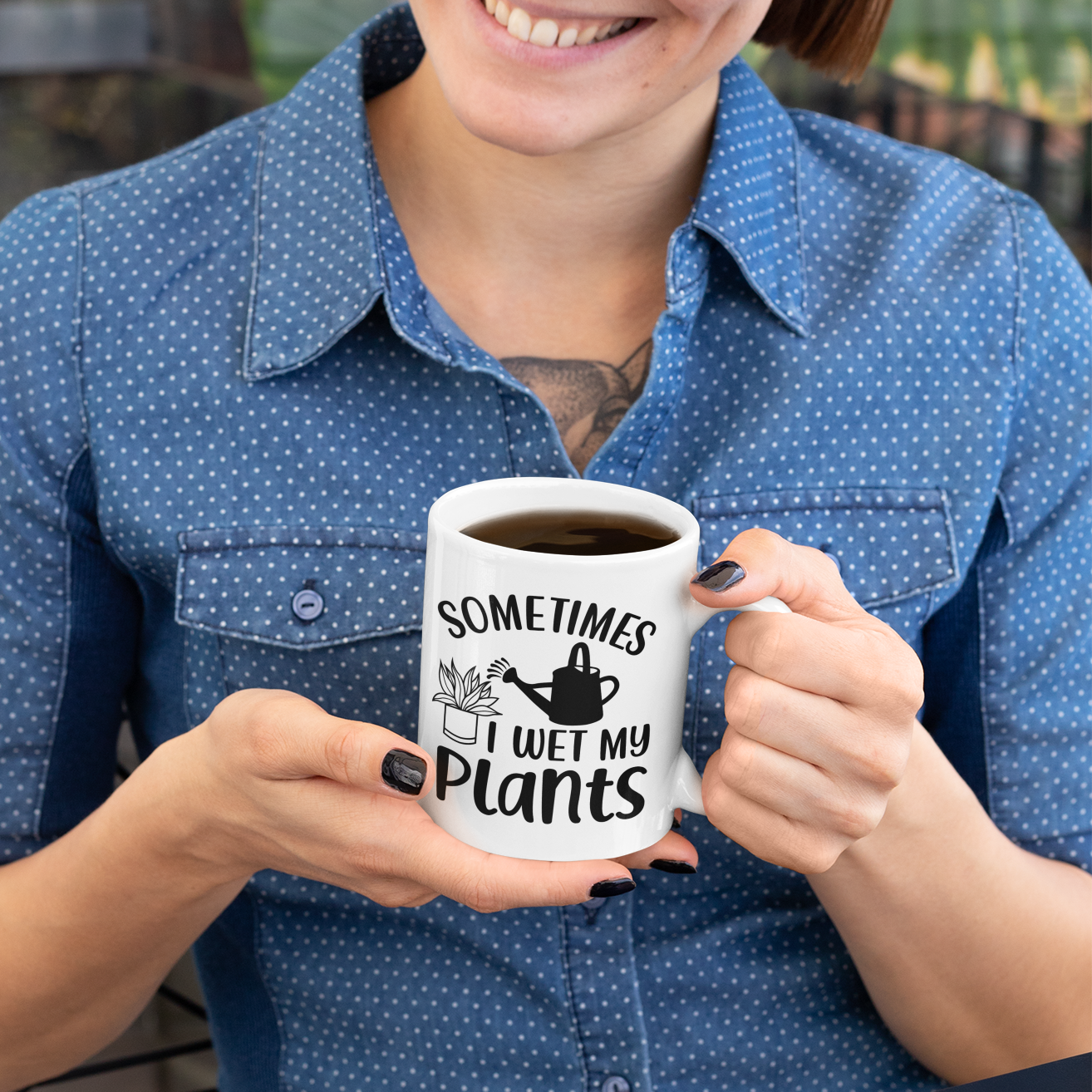 Sometimes I Wet My Plants Mug – Funny Plant Lady Gift for Women, Gardening Gift for Women, Perfect for Mother’s Day, Birthday, or Graduation