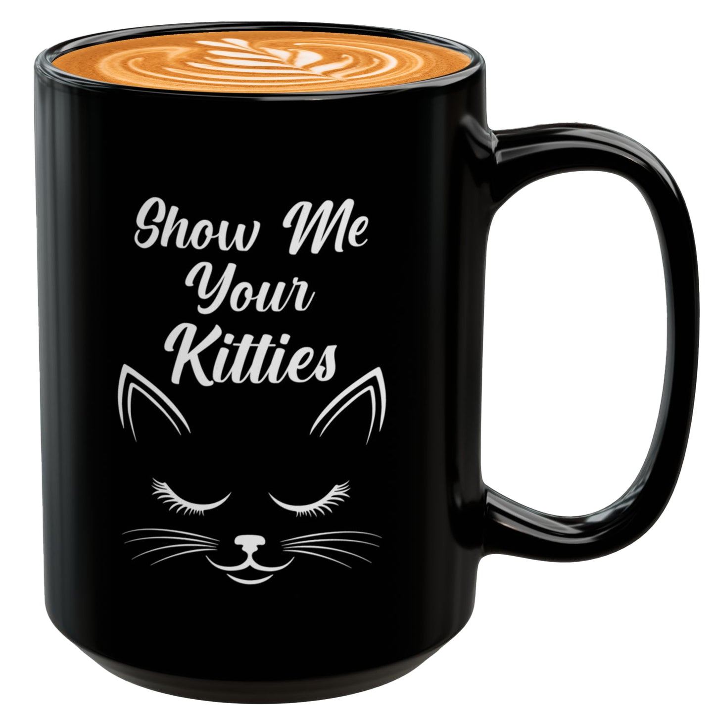 Show Me Your Kitties Coffee Mug – Cute Cat Lover Gift for Women