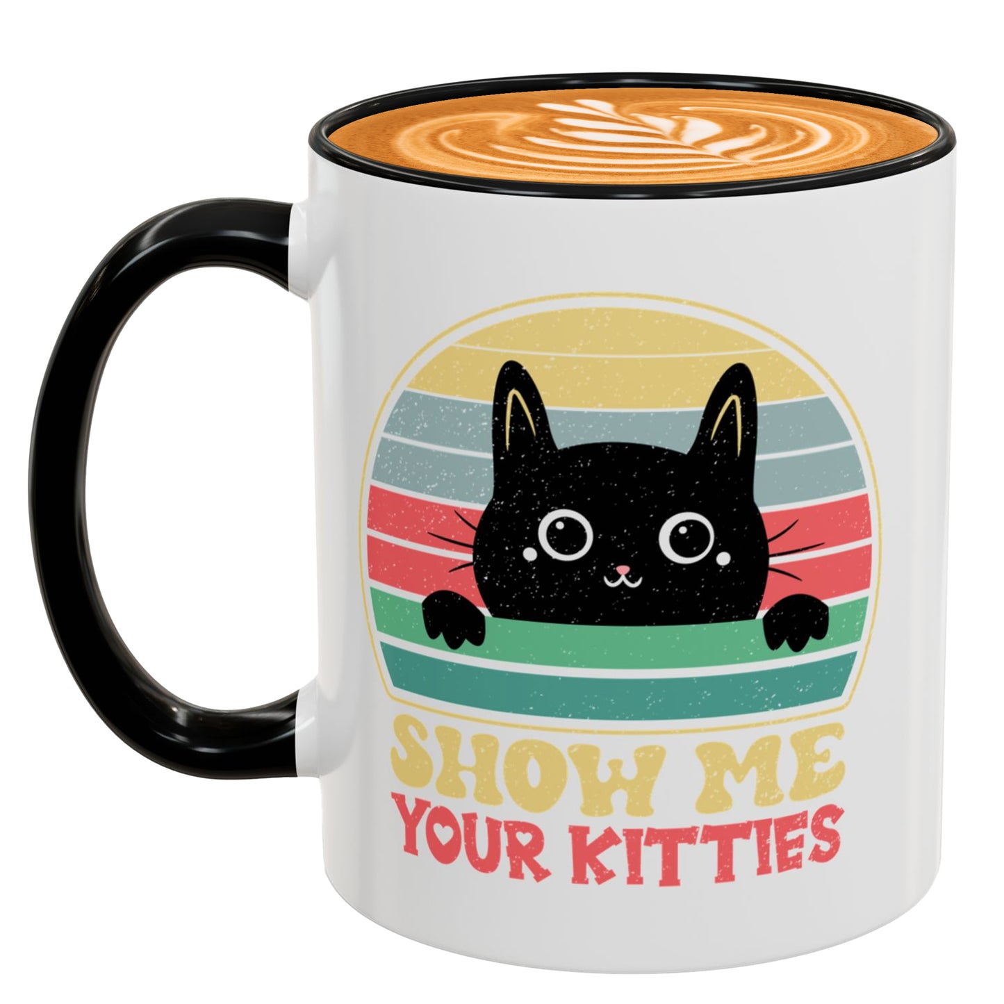 Show Me Your Kitties Funny Mug – Cat Lover Coffee Gift for Women
