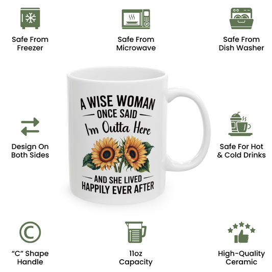 Wise Woman Retirement Gift Mug – 11oz