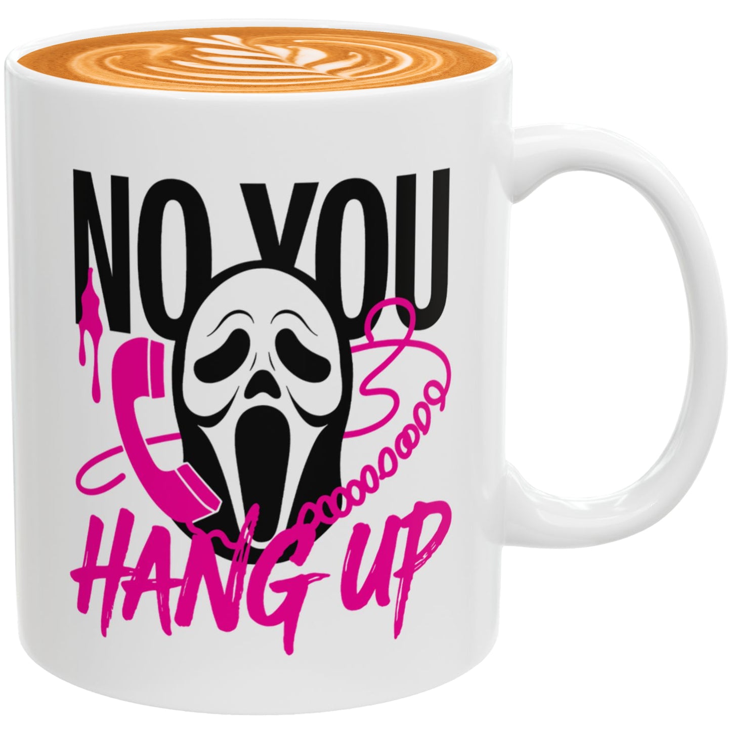 Ghostface Halloween Mug – “No You Hang Up” Ghostface Design