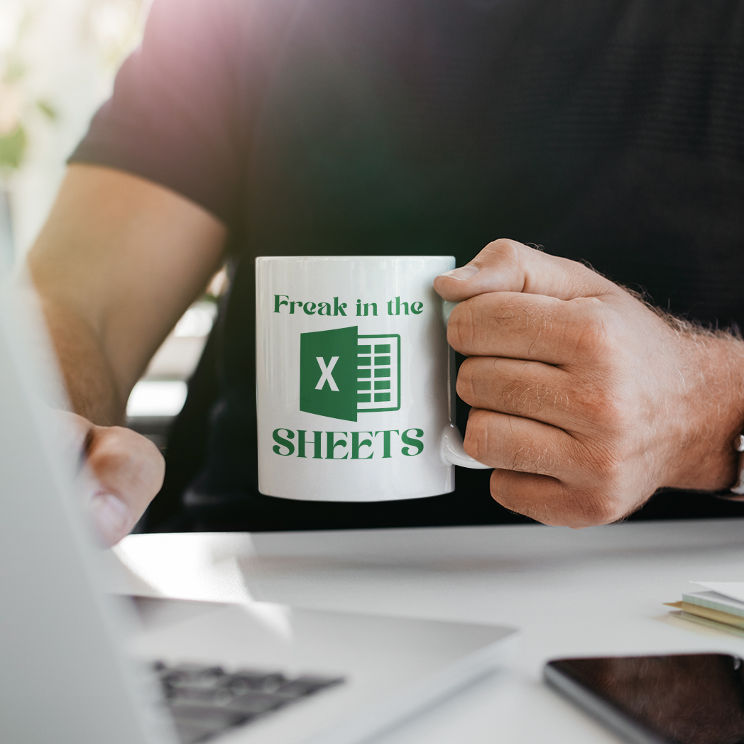 Freak in the Spreadsheets Mug – Accountant Gift