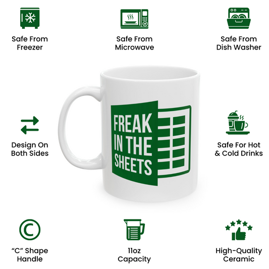 Spreadsheet Humor Mug – Office Birthday Present