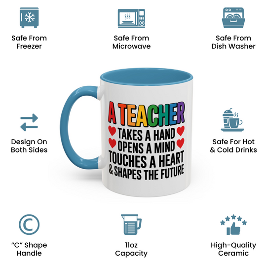 Inspirational Teacher Mug – Retirement, End of Year, or Thank You Gift for Educators