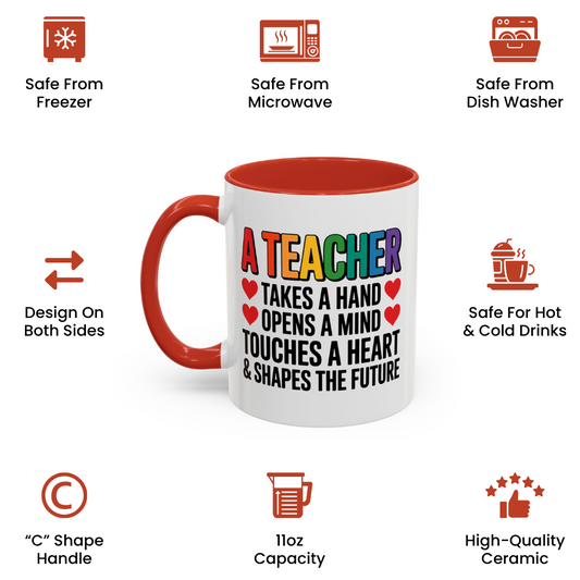 Teacher Coffee Mug 11oz – Appreciation Gift for Women, Men, Professors & Mentors