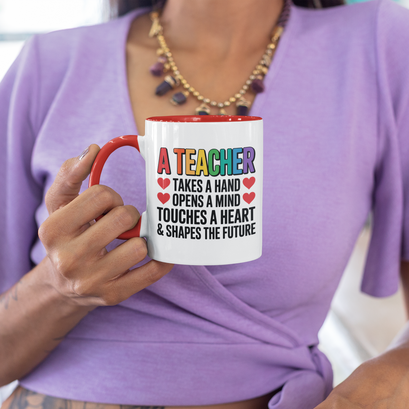 Teacher Coffee Mug 11oz – Appreciation Gift for Women, Men, Professors & Mentors