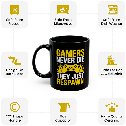 Gaming Coffee Mug – Geek & Nerd Birthday or Christmas Gift Idea