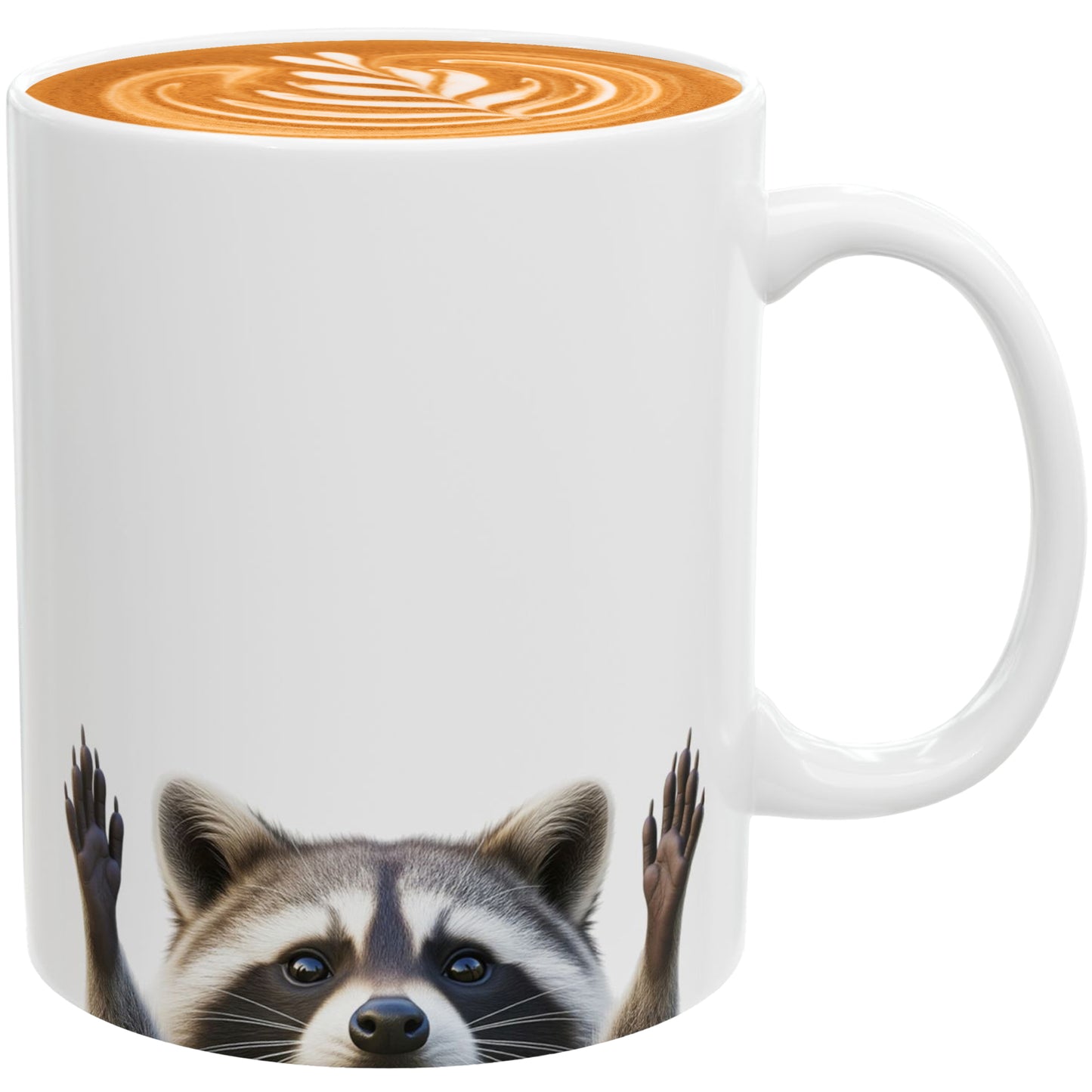 Raccoon Hands Out Coffee Mug 11oz