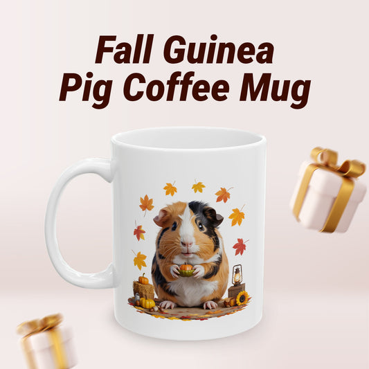 Fall Guinea Pig Coffee Mug 11oz