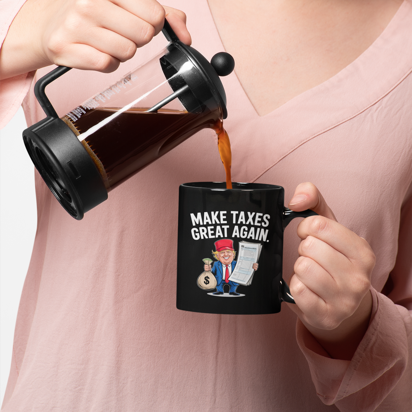 Trump Tax Joke Coffee Cup – Hilarious Political Satire Gift 11oz