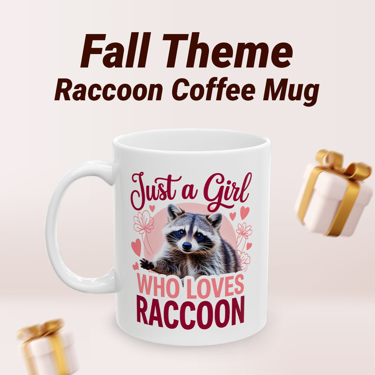 Funny Raccoon Coffee Mug – Trash Panda Lover Gift for Girls