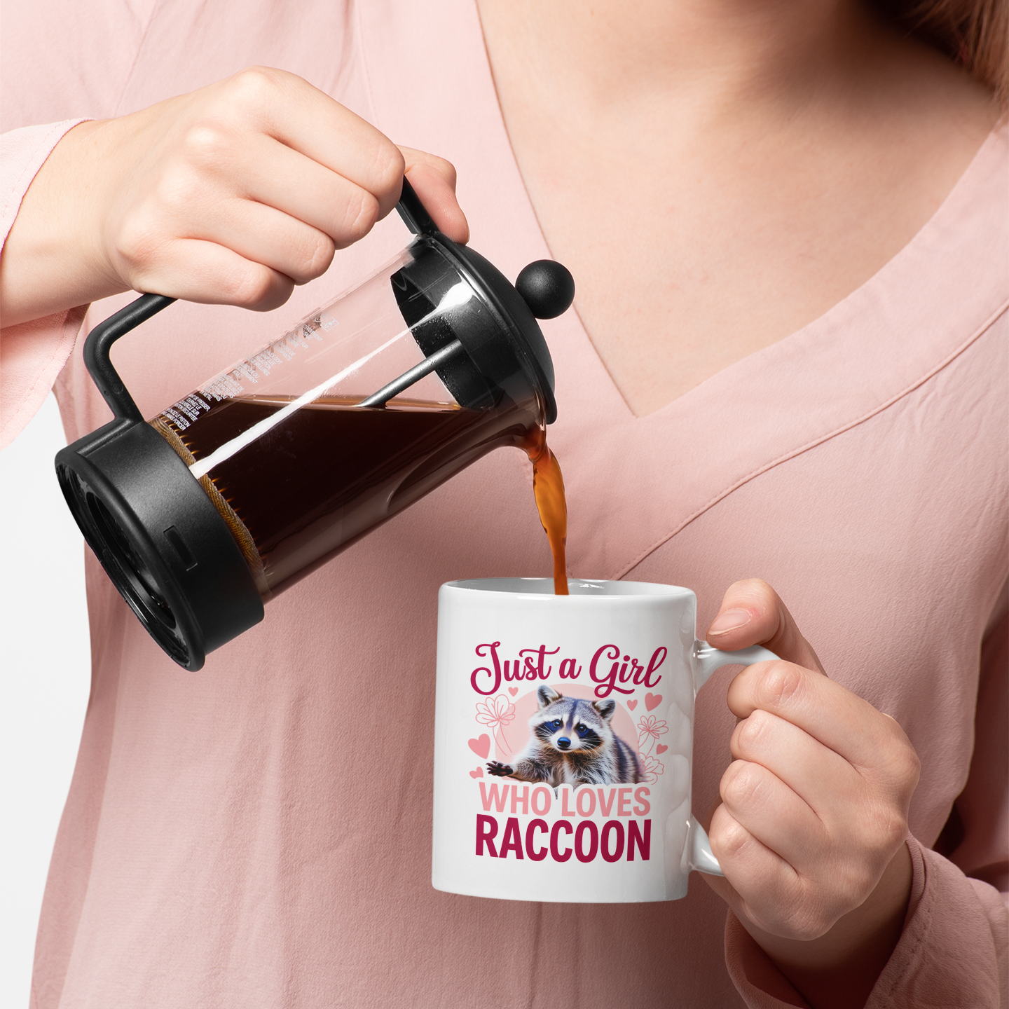Funny Raccoon Coffee Mug – Trash Panda Lover Gift for Girls
