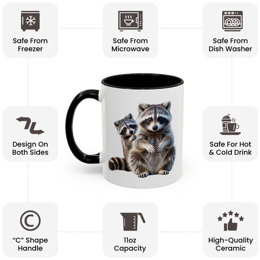 Funny Raccoon Mug – Unique Gift for Women & Animal Lovers