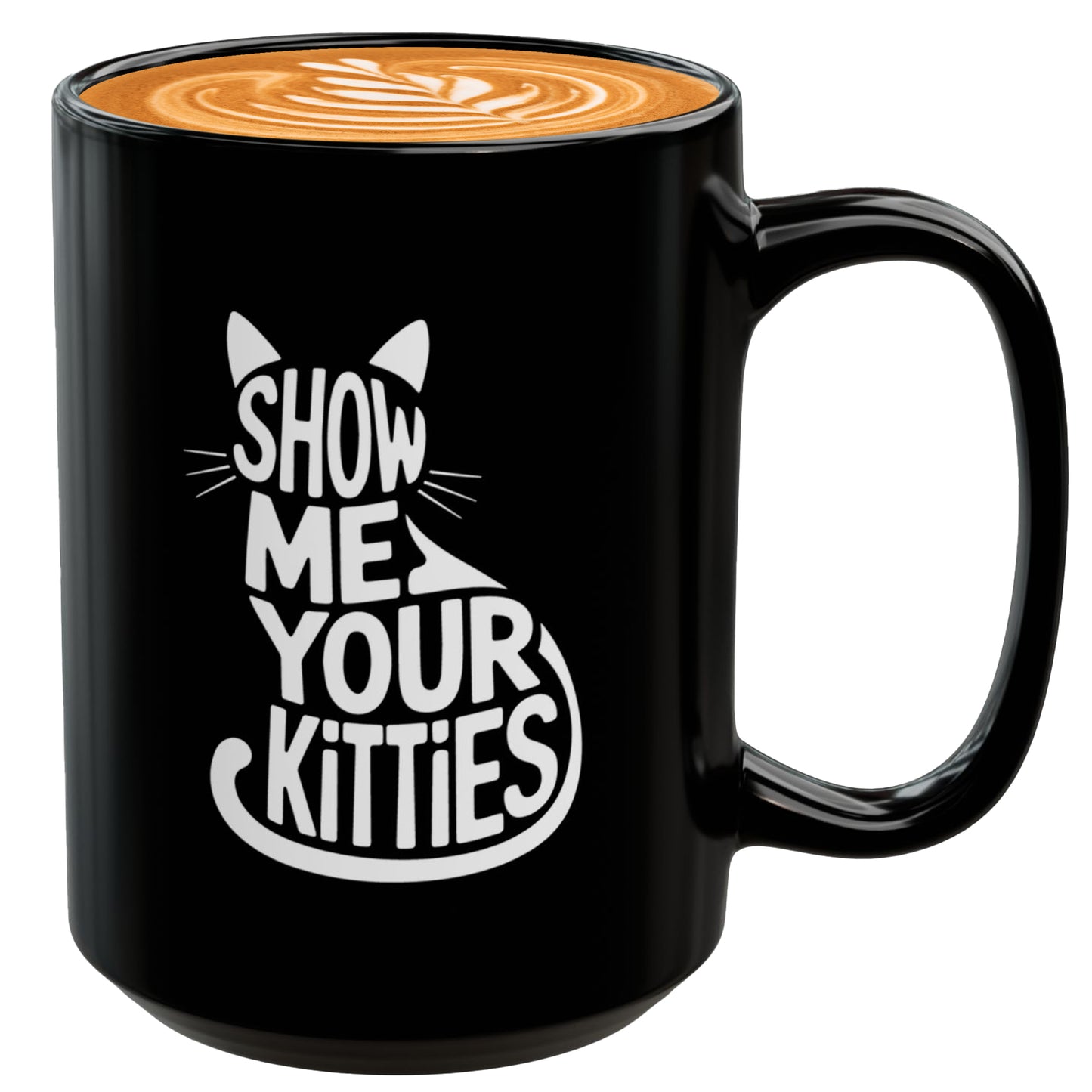 Funny Cat Mug for Women – Show Me Your Kitties Cat Themed Coffee Cup