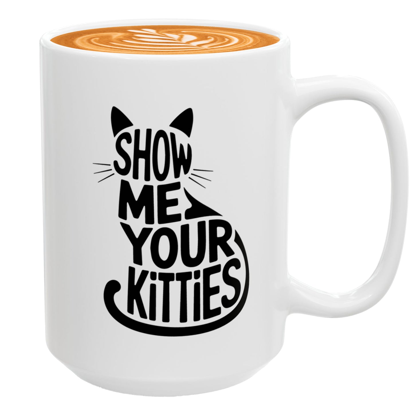 Show Me Your Kitties Cat Lover Cup – Funny Cat Coffee Mug Gift