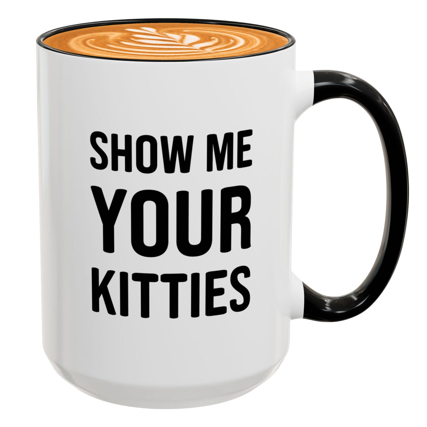 Kitty Lover Mug – Show Me Your Kitties Funny Cat Coffee Cup