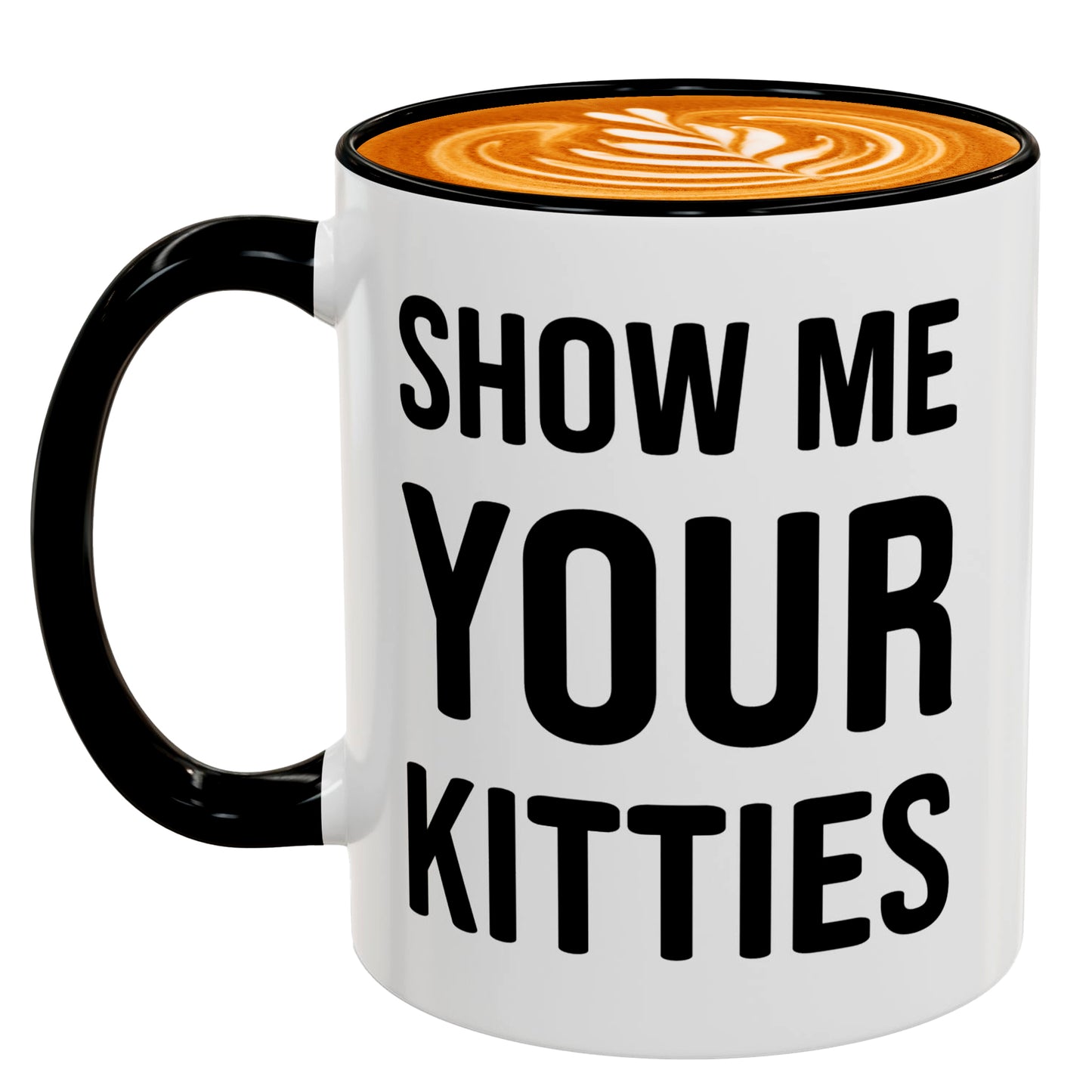 Kitty Lover Mug – Show Me Your Kitties Funny Cat Coffee Cup
