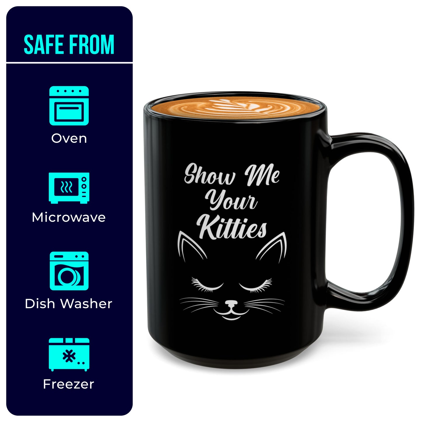 Show Me Your Kitties Coffee Mug – Cute Cat Lover Gift for Women