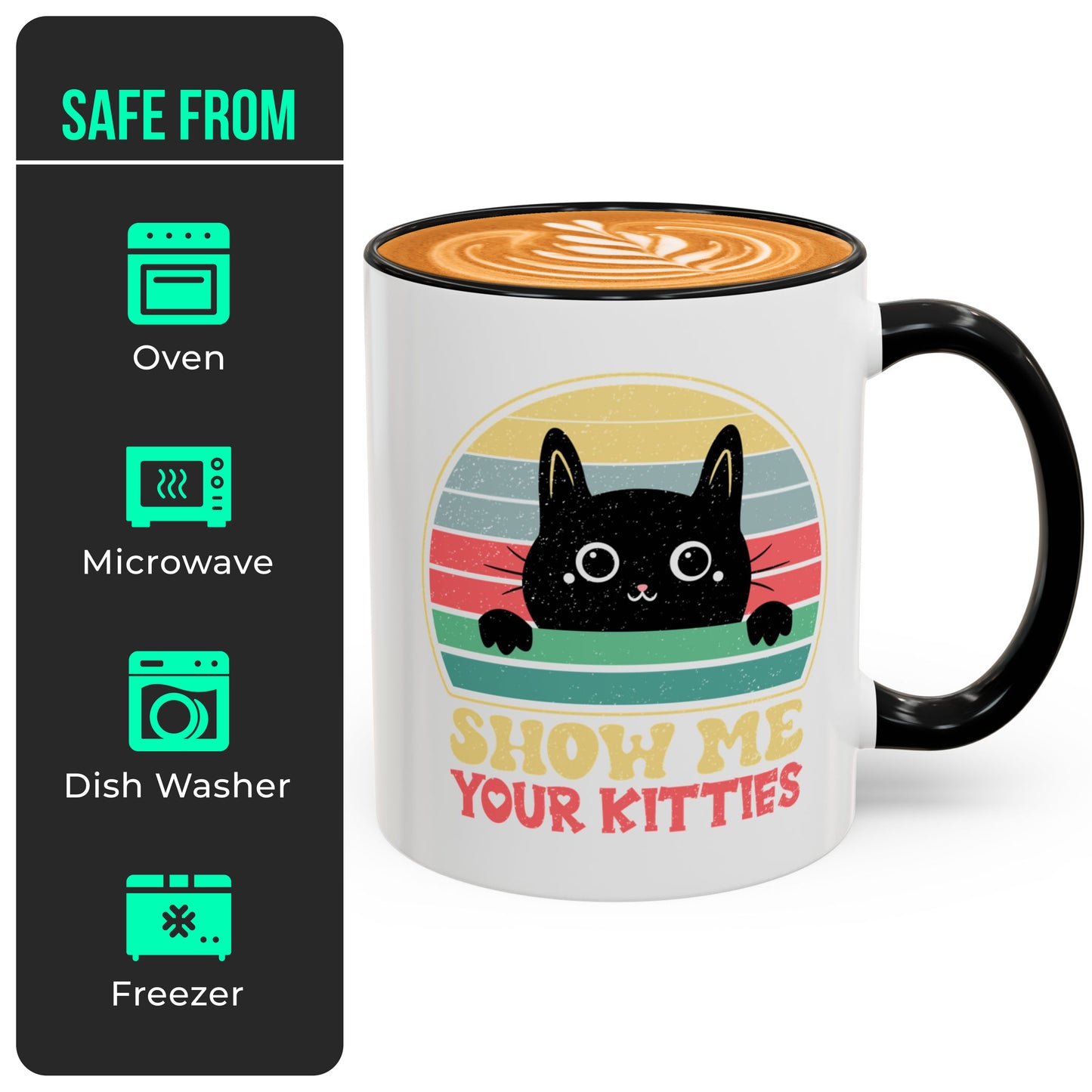 Show Me Your Kitties Funny Mug – Cat Lover Coffee Gift for Women