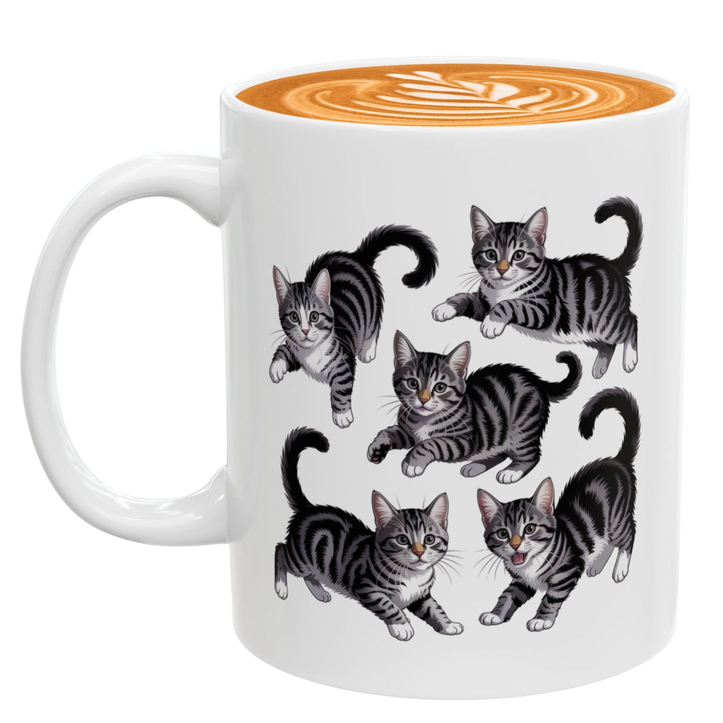 Grey Tuxedo Cat Mug – Cat Lover Coffee Mug for Her or Him – Great Christmas Gift for Wife, Husband, or Best Friend