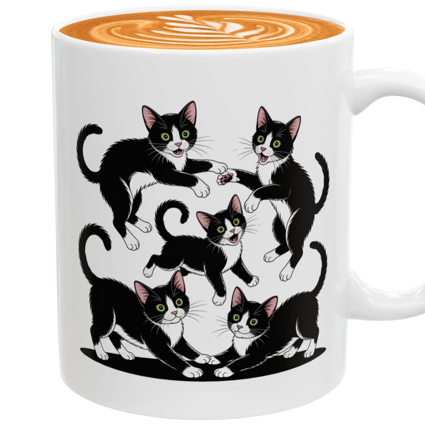 Tuxedo Cat Coffee Mug – Funny Tuxedo Cat Lover Gift for Women and Men – Cute Cat Themed Ceramic Cup 11oz