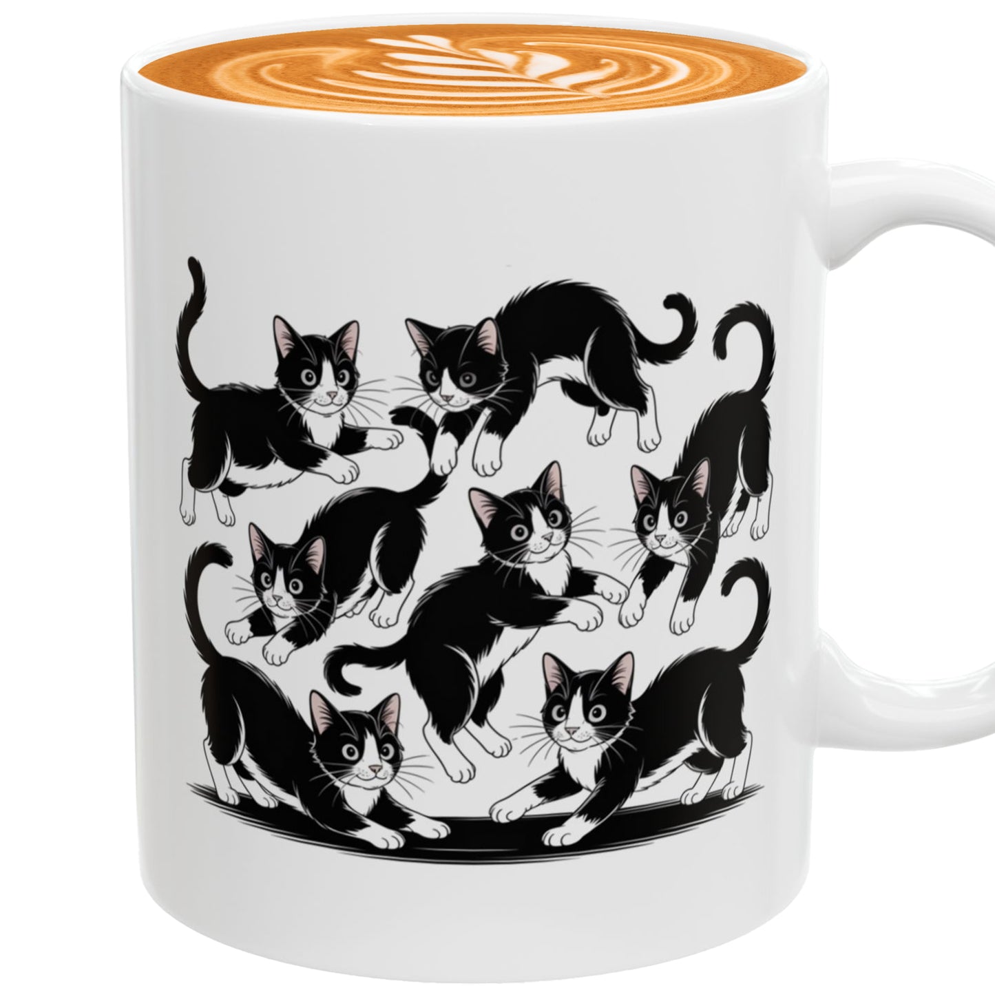 Tuxedo Cat Mug – Funny Black and White Cat Themed Cup – Cute Christmas Gift for Wife, Husband, Cat Lover Friend