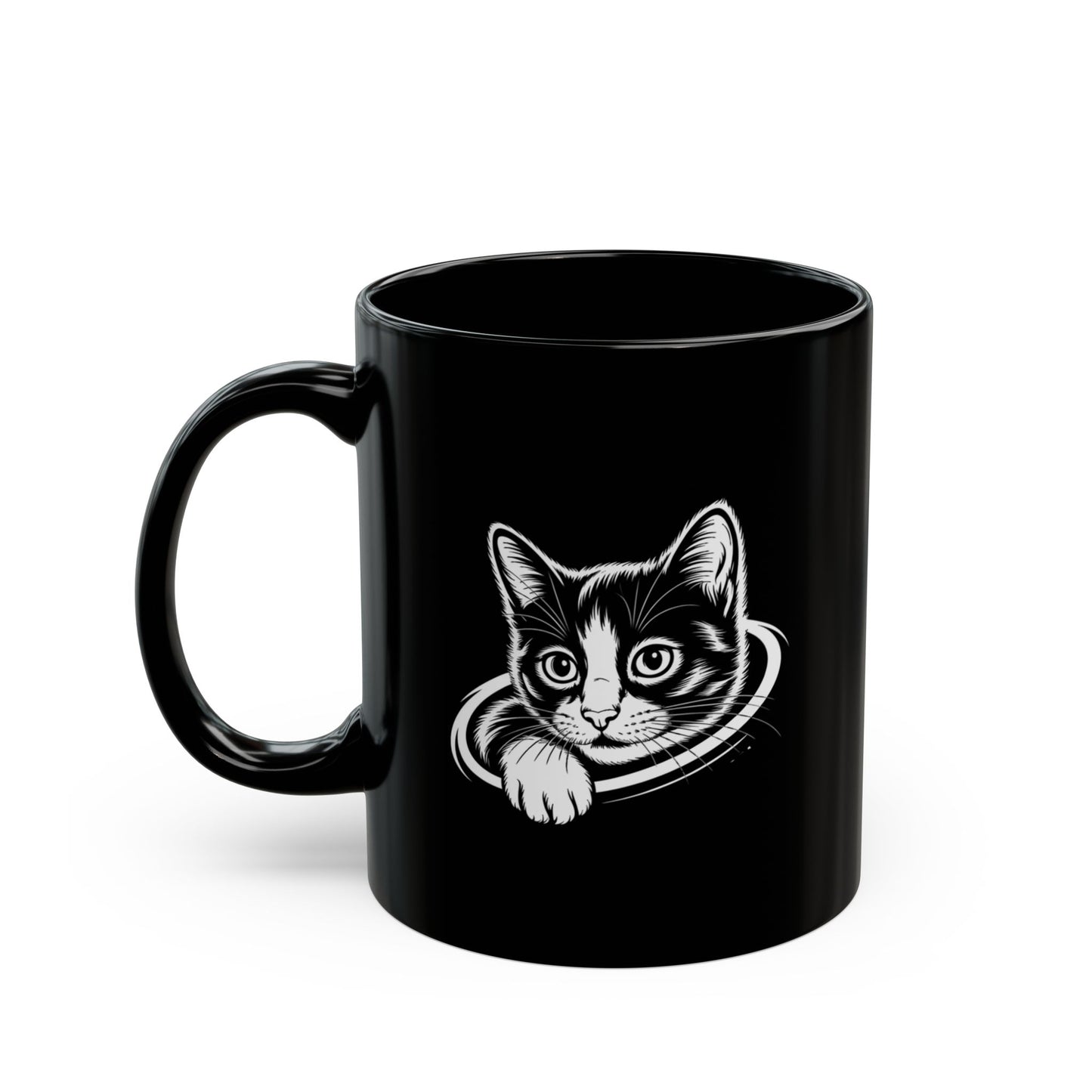 Tuxedo Cat Mug –  Cute and Funny Cat Lover Coffee Cup – Ideal Birthday Gift for Cat Moms and Cat Dads Or Any Cat Lovers