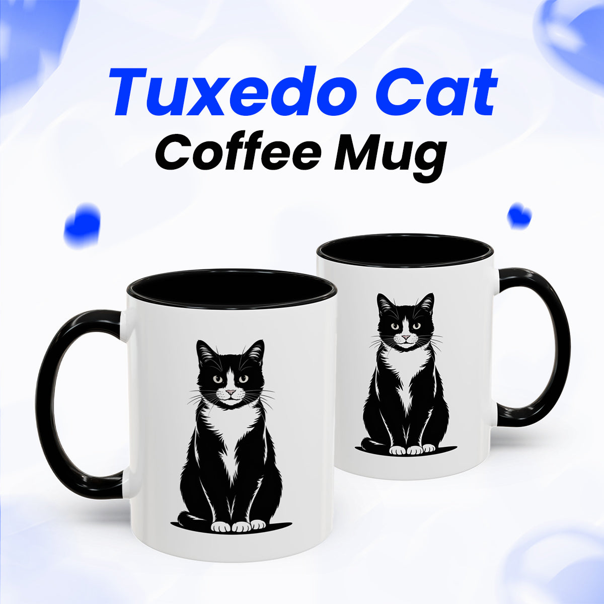 Tuxedo Cat Coffee Mug – Funny Cat Themed Cup for Women and Men – Ideal Birthday, Christmas Gift for Cat Lovers