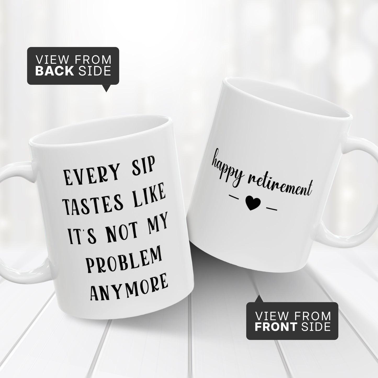 Every Sip Tastes Like It’s Not My Problem – Humorous Mug for Men & Women