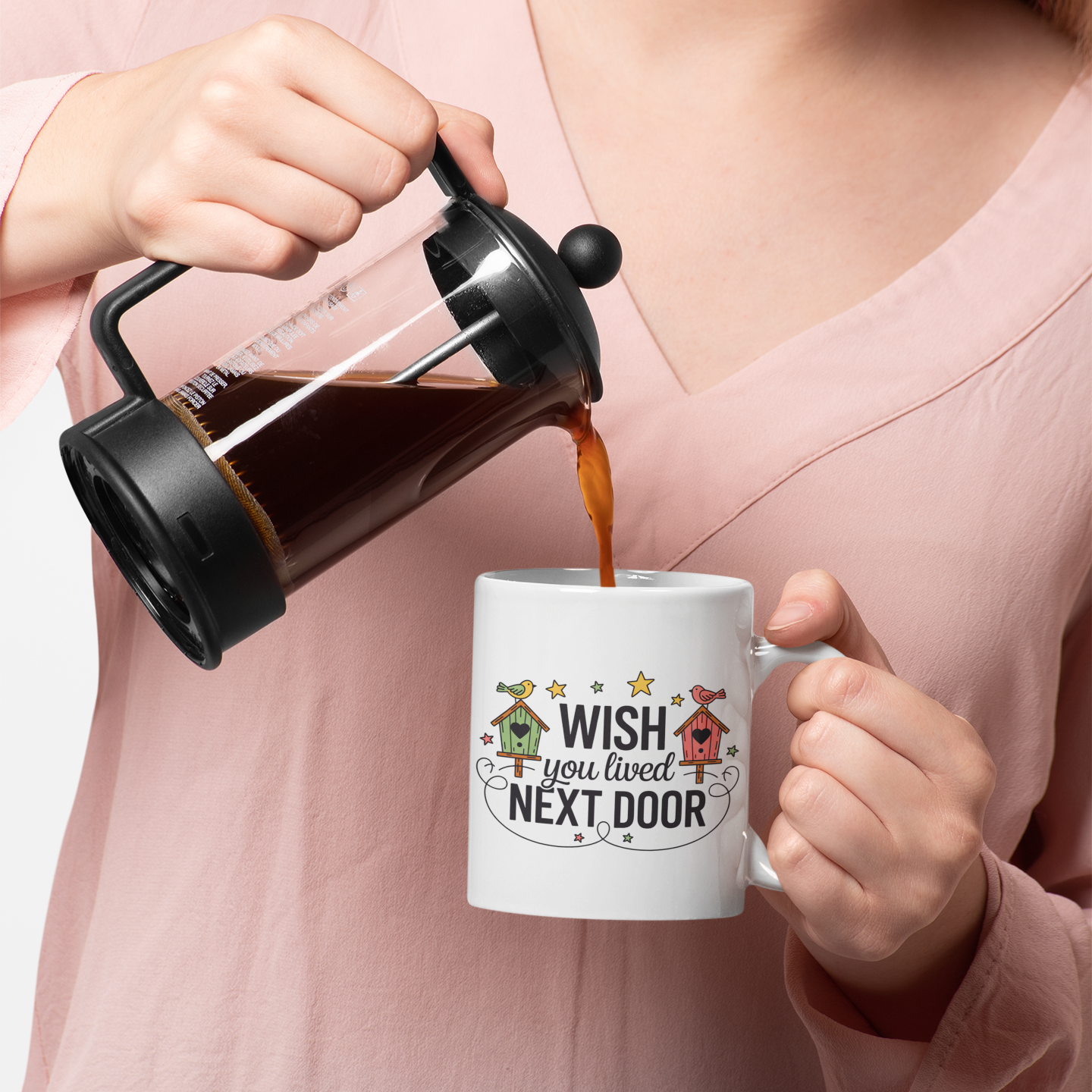 I Wish You Lived Next Door Coffee Mug – Missing You Gift