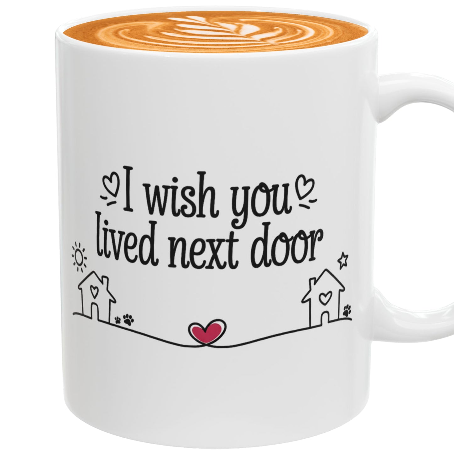 I Wish You Lived Next Door Coffee Mug – Best Friend Present