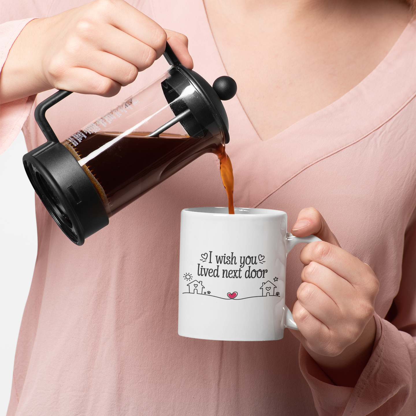 I Wish You Lived Next Door Coffee Mug – Best Friend Present