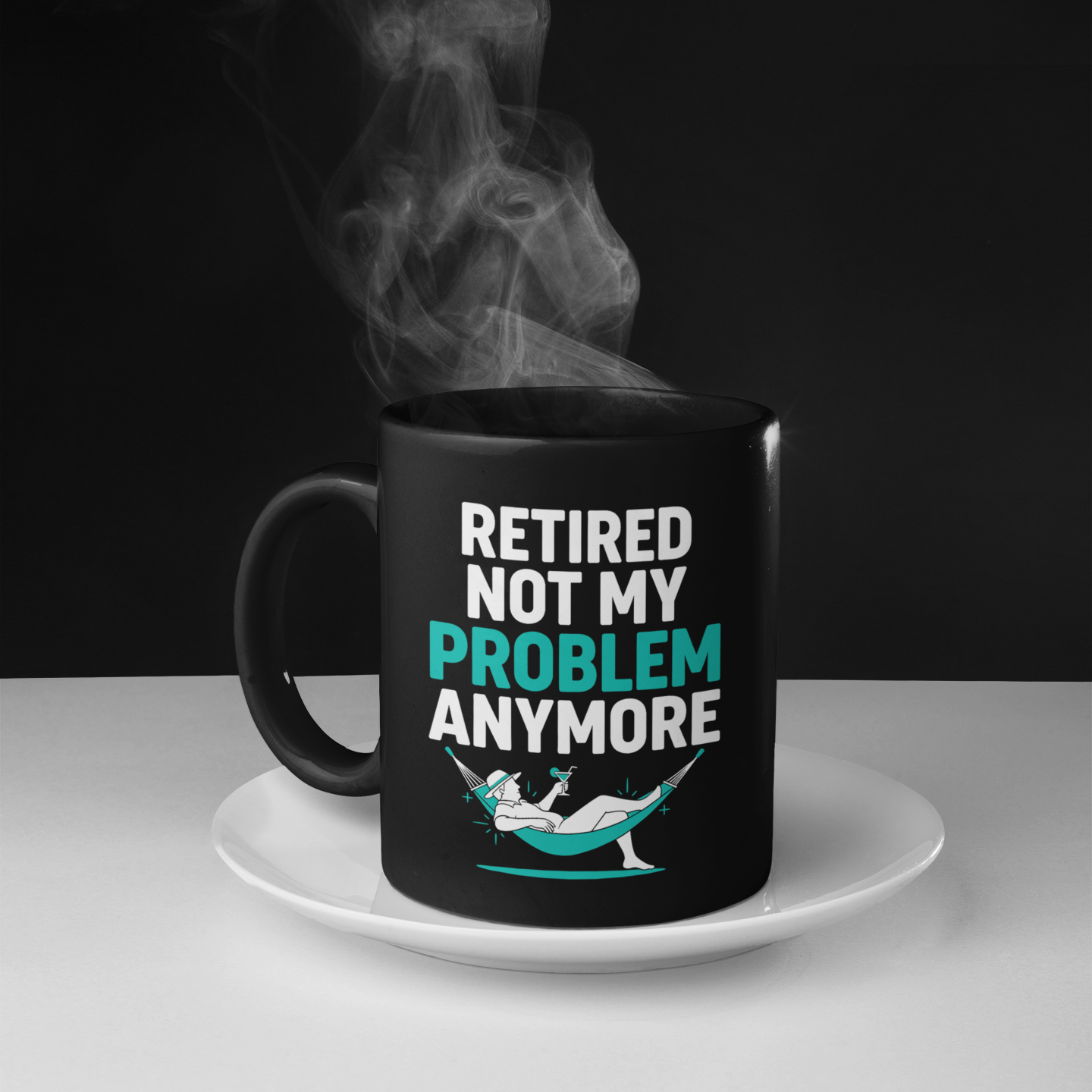 Retired Not My Problem Anymore Mug – Perfect Coworker Retirement Gift
