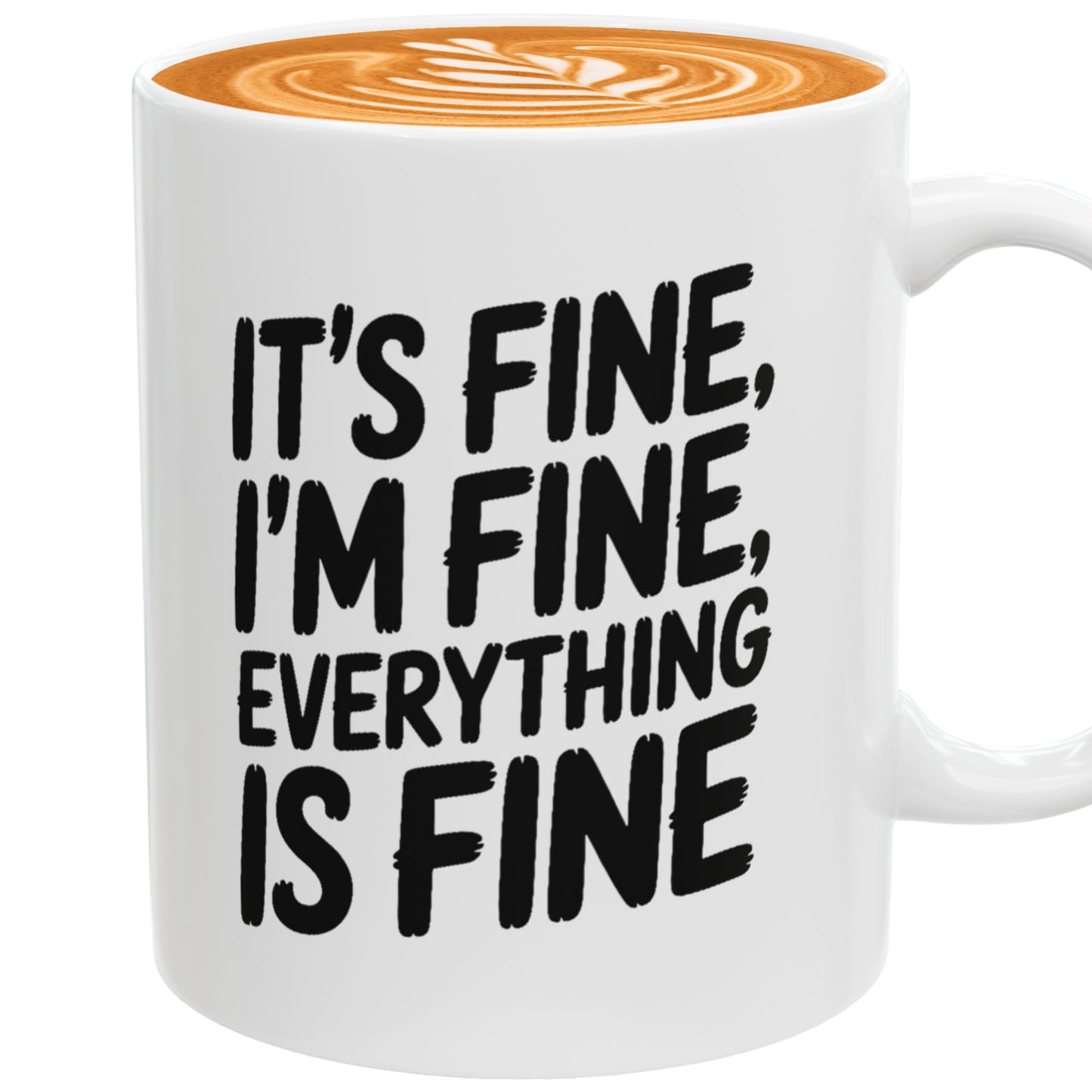 It’s Fine I’m Fine Everything Is Fine Mug – Cat Lover Birthday Gift