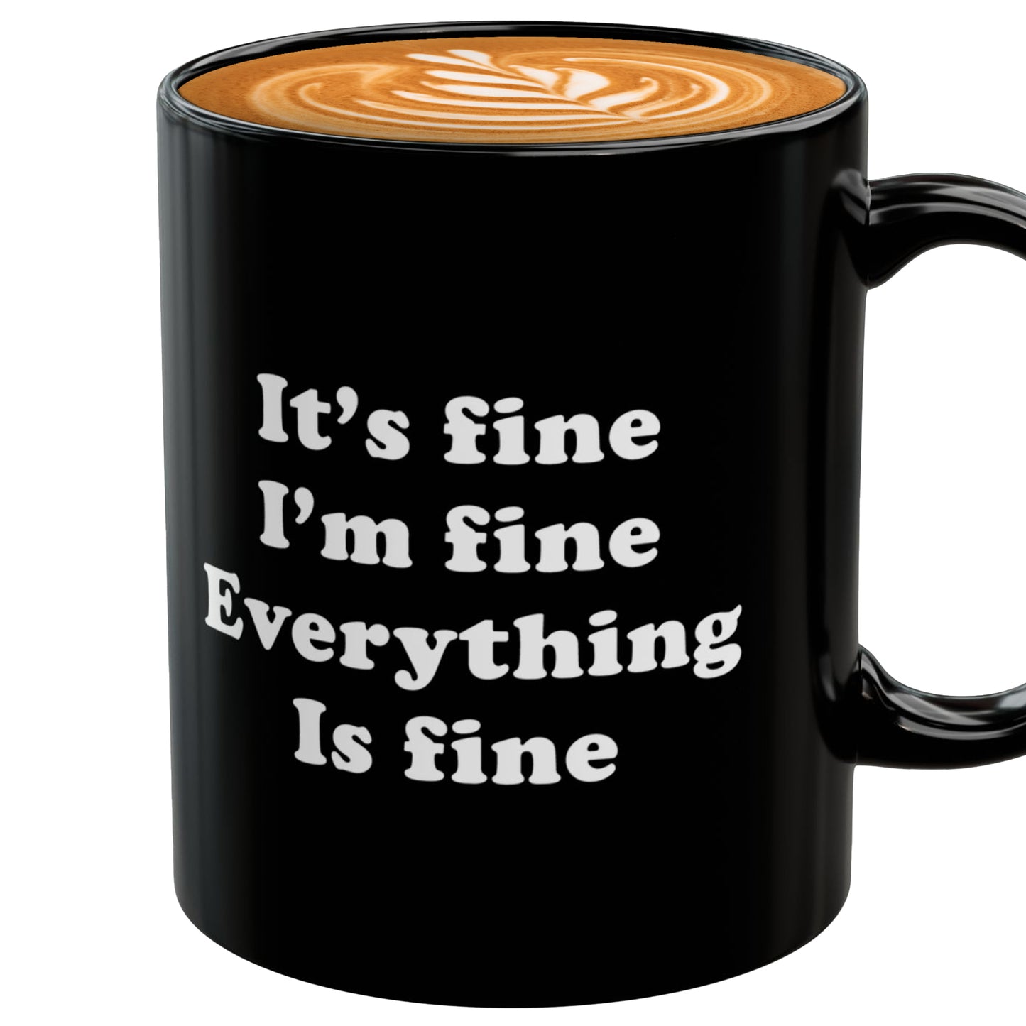 It’s Fine I’m Fine Everything Is Fine Mug – Christmas Gift for Cat Lovers