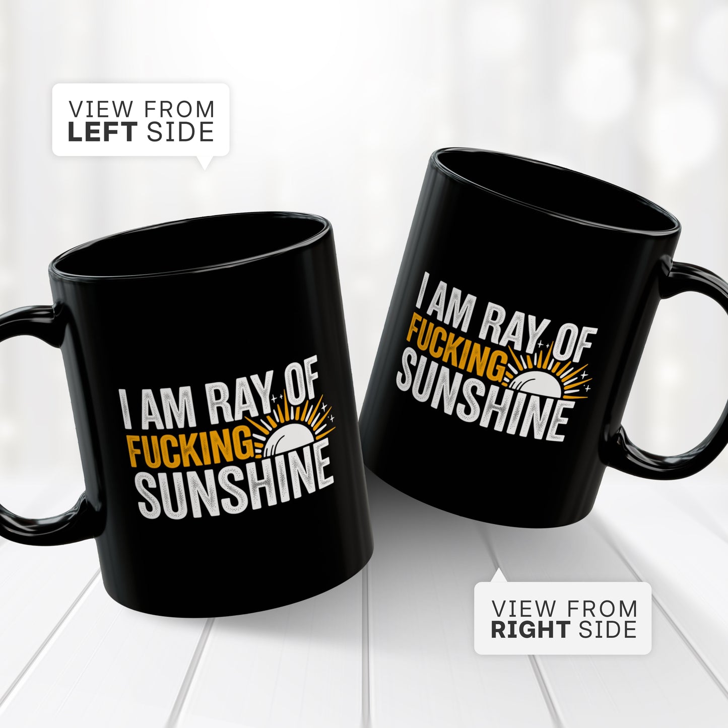 Sarcastic Sunshine Mug – Rude Attitude Humor Coffee Cup for Men & Women