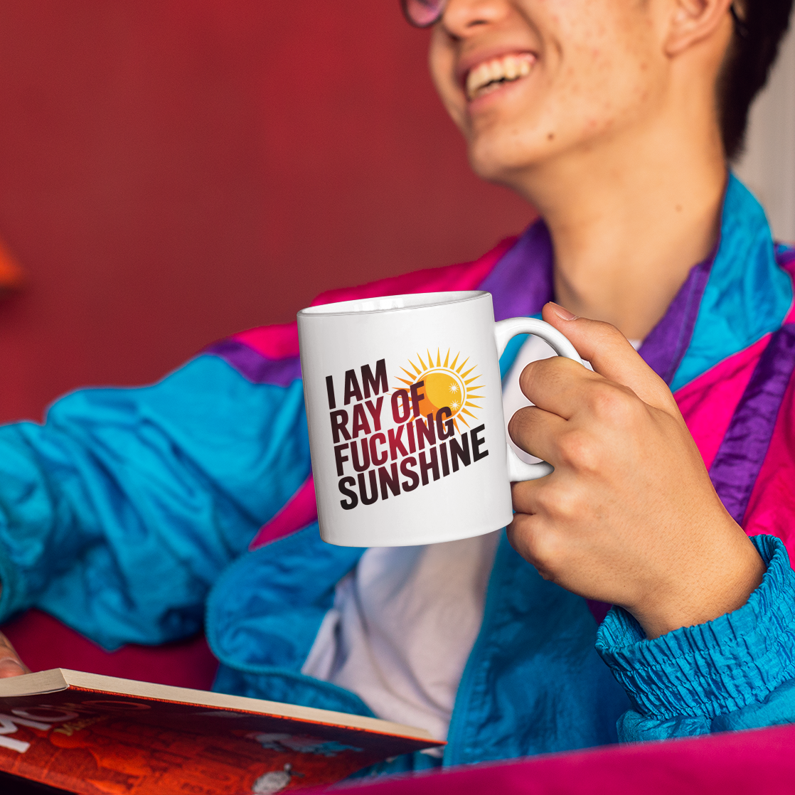 I Am Sunshine with Attitude Mug – Sarcastic Coffee Cup for Coworkers & Friends