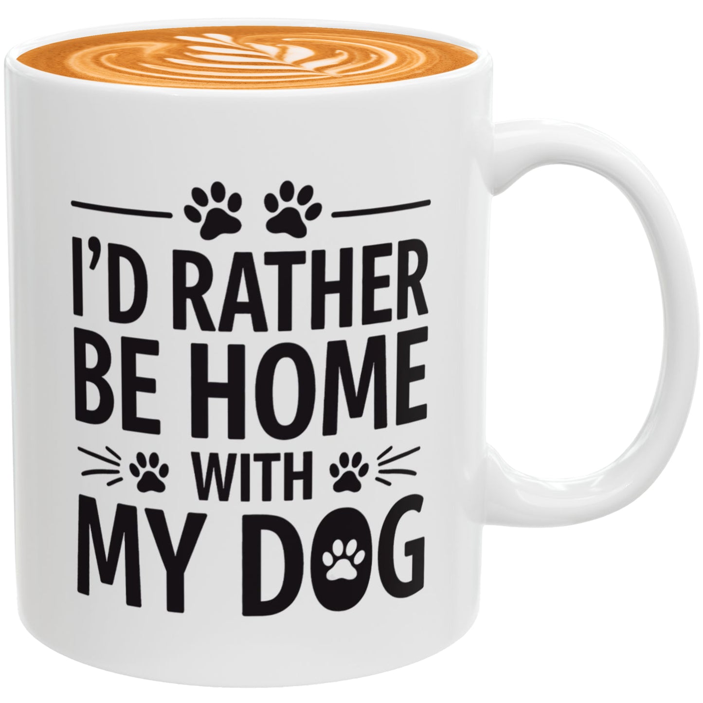 I’d Rather Be Home With My Dog Coffee Mug - Dog Lover Ceramic Mug