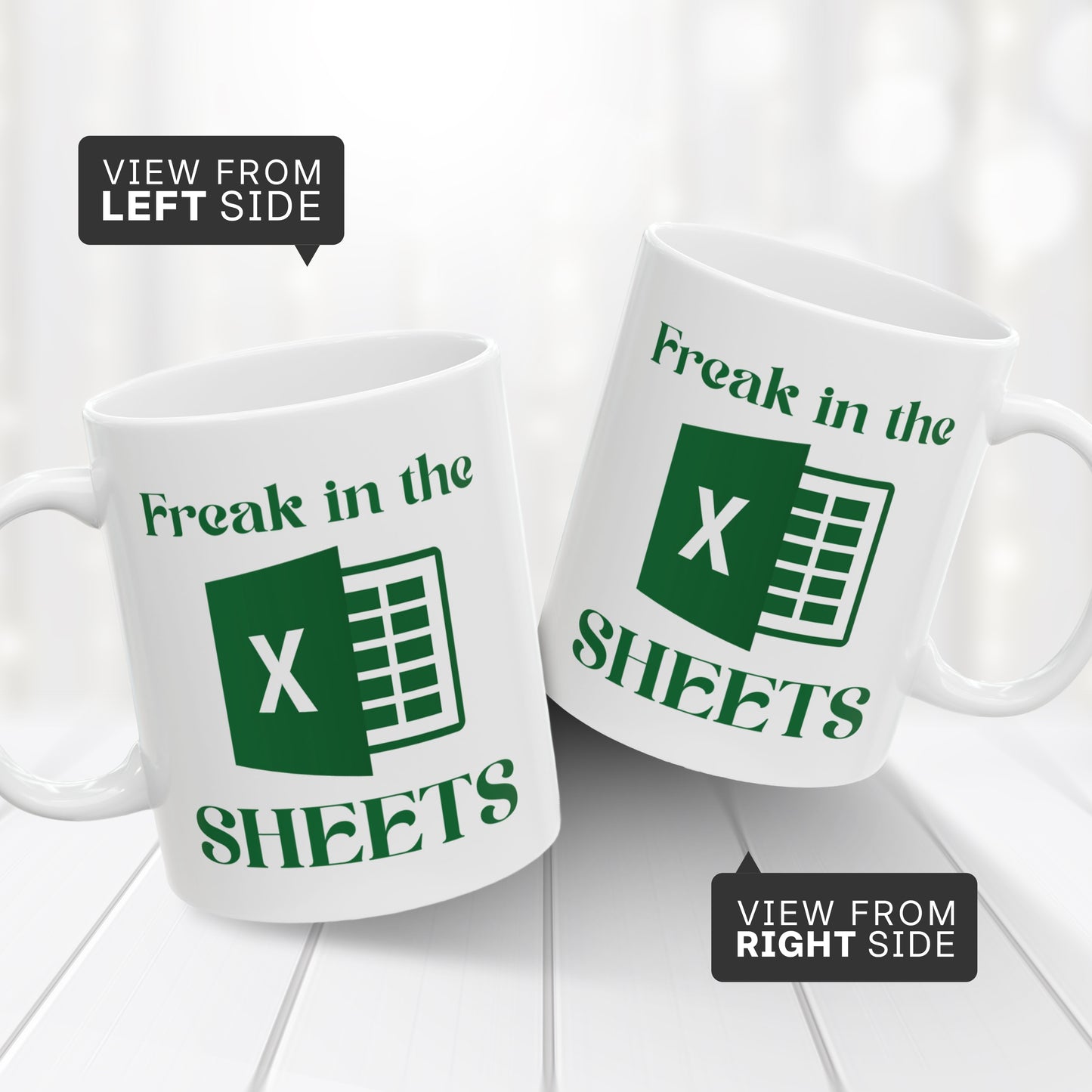 Freak in the Spreadsheets Mug – Accountant Gift