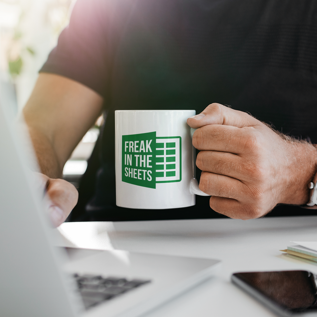 Spreadsheet Humor Mug – Office Birthday Present