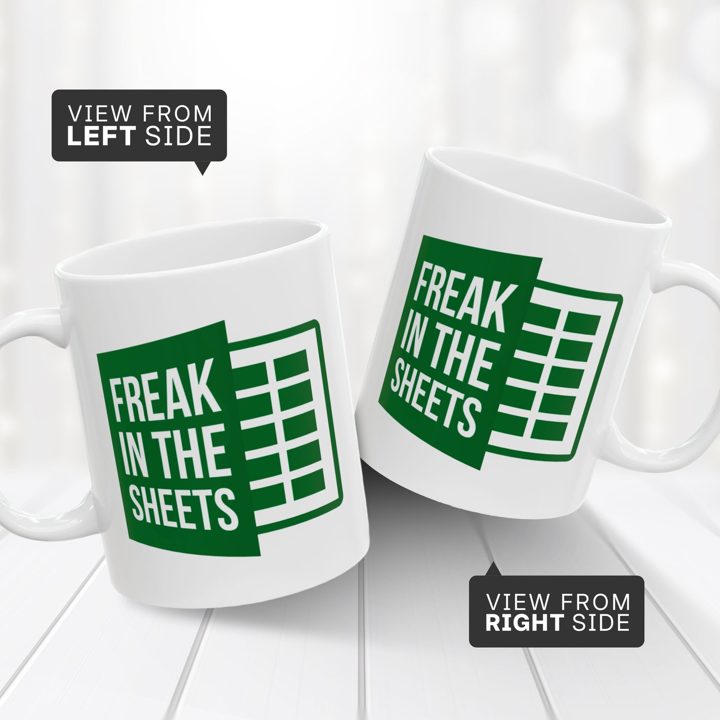 Spreadsheet Humor Mug – Office Birthday Present