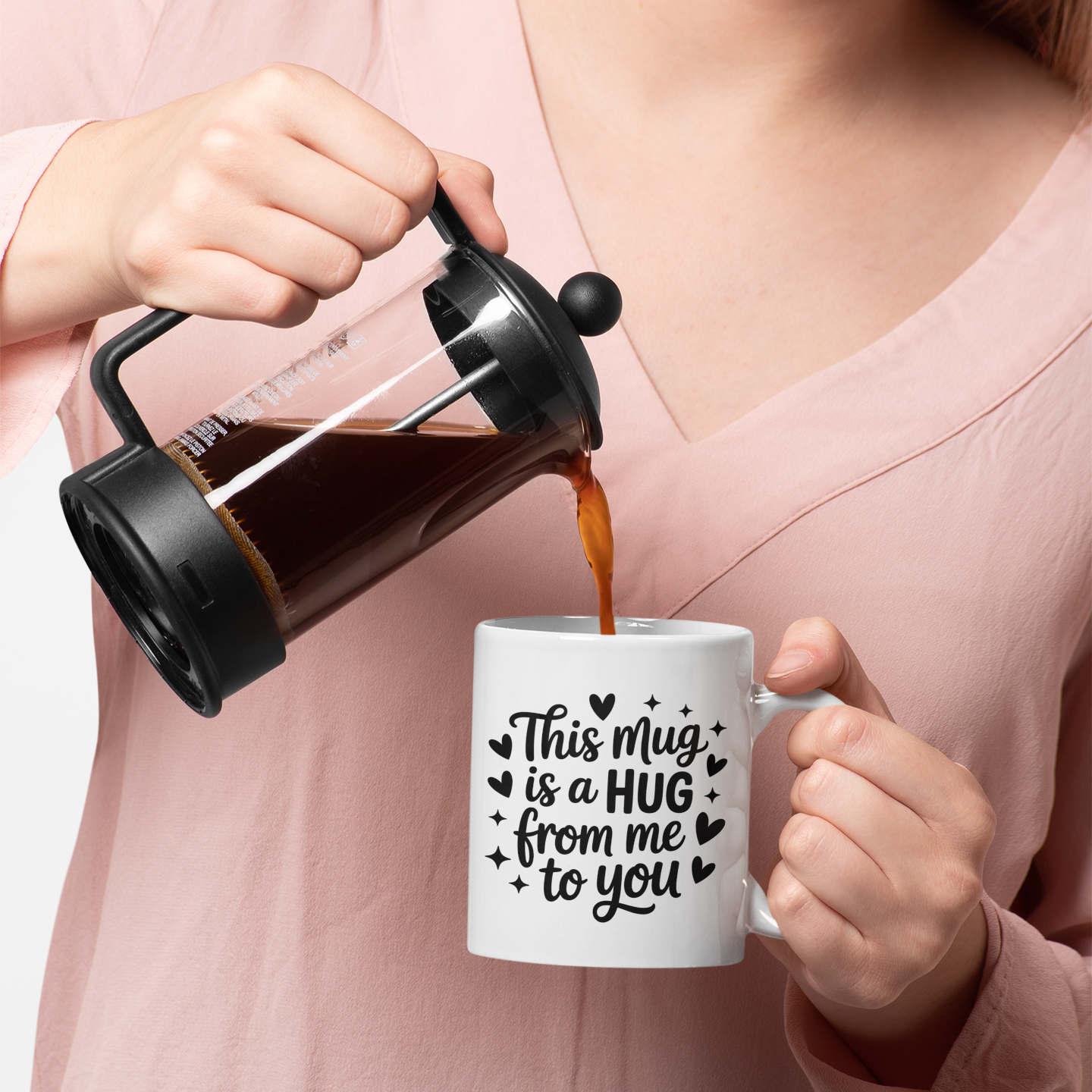 Friendship Hug Mug – A Hug From Me to You Coffee Cup Gift