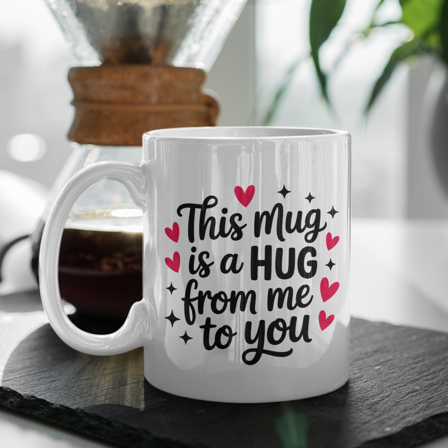 Inspirational Hug Mug – Best Friend, Sister, or Family Gift