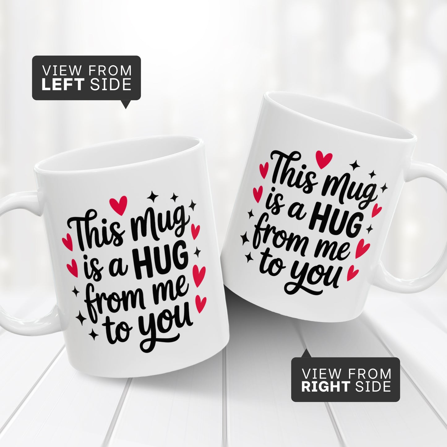 Inspirational Hug Mug – Best Friend, Sister, or Family Gift