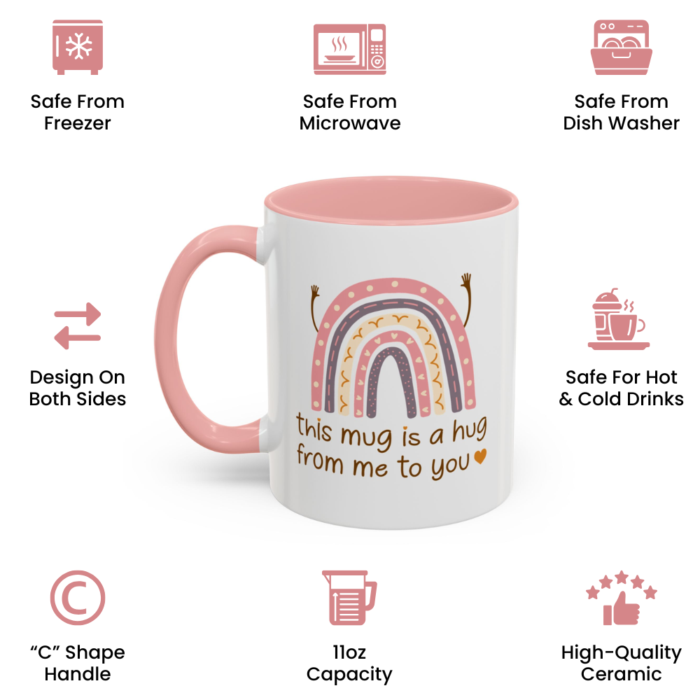 Hug in a Mug – Friendship Coffee Cup Gift for Women, Sisters & Friends