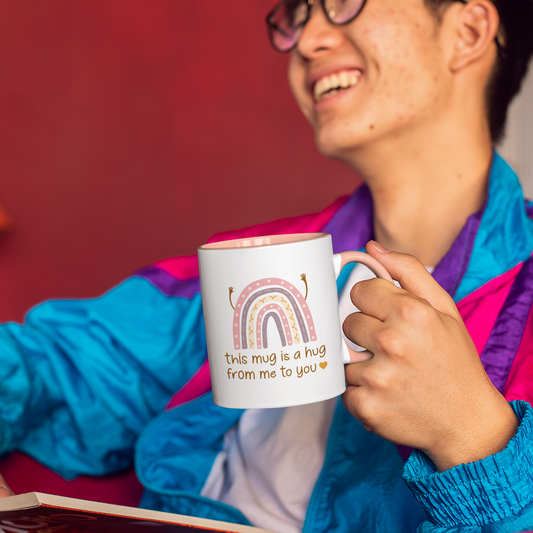 Hug in a Mug – Friendship Coffee Cup Gift for Women, Sisters & Friends