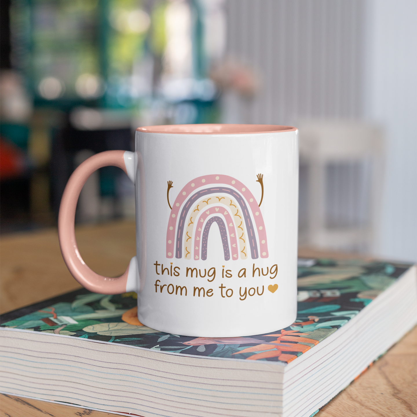 Hug in a Mug – Friendship Coffee Cup Gift for Women, Sisters & Friends