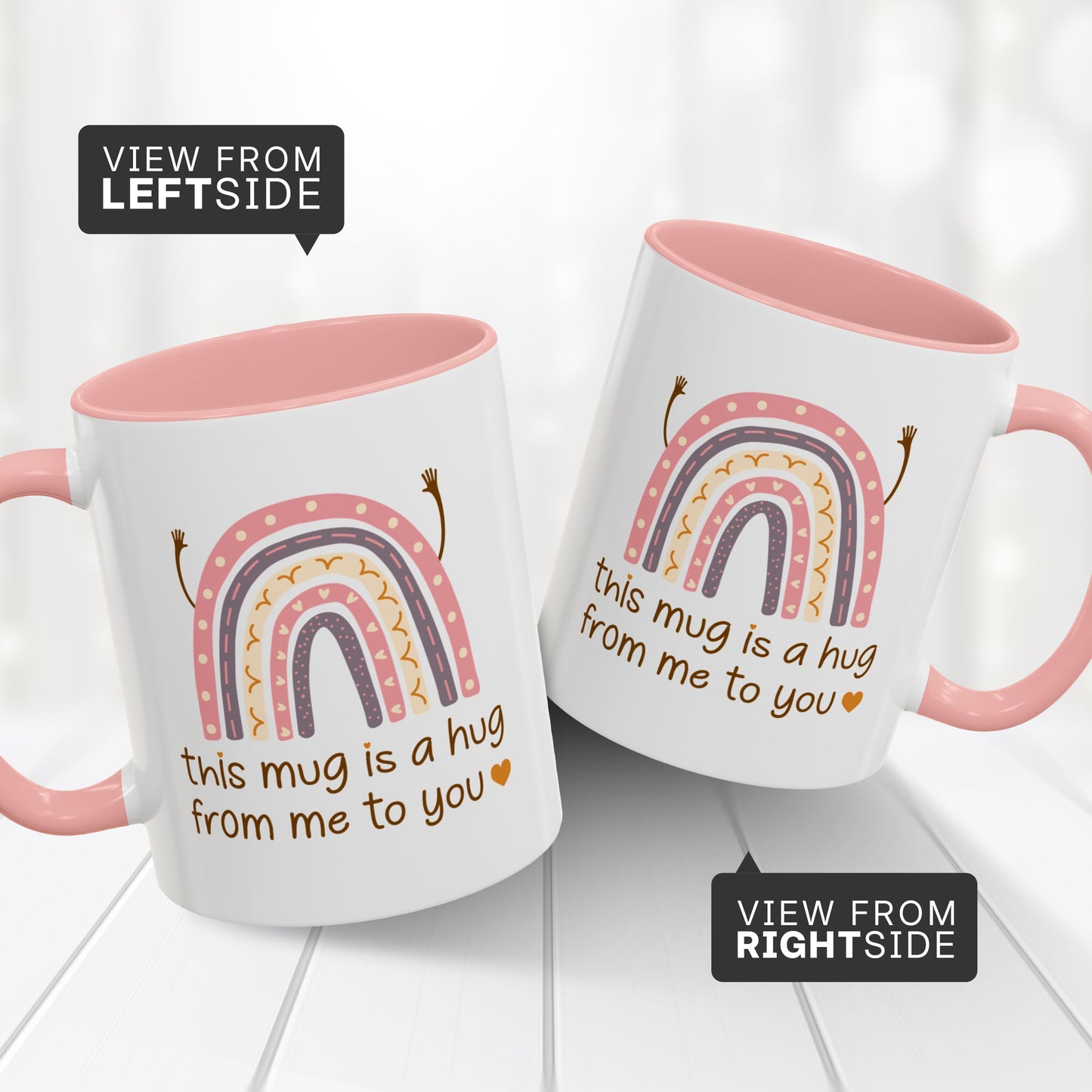 Hug in a Mug – Friendship Coffee Cup Gift for Women, Sisters & Friends