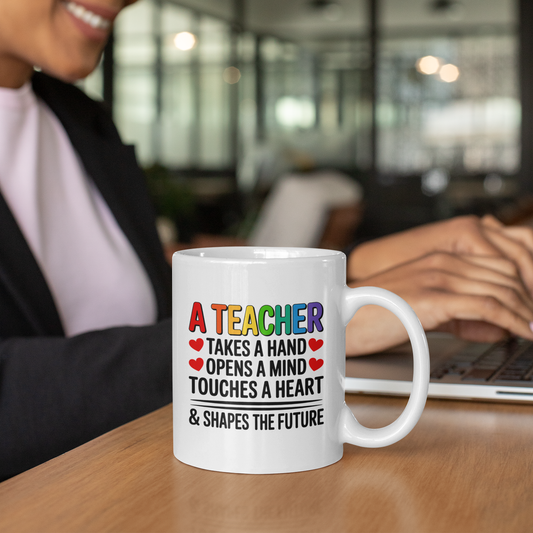 Teacher Appreciation Coffee Mug – Inspirational Thank You Gift for Educators, Women & Men
